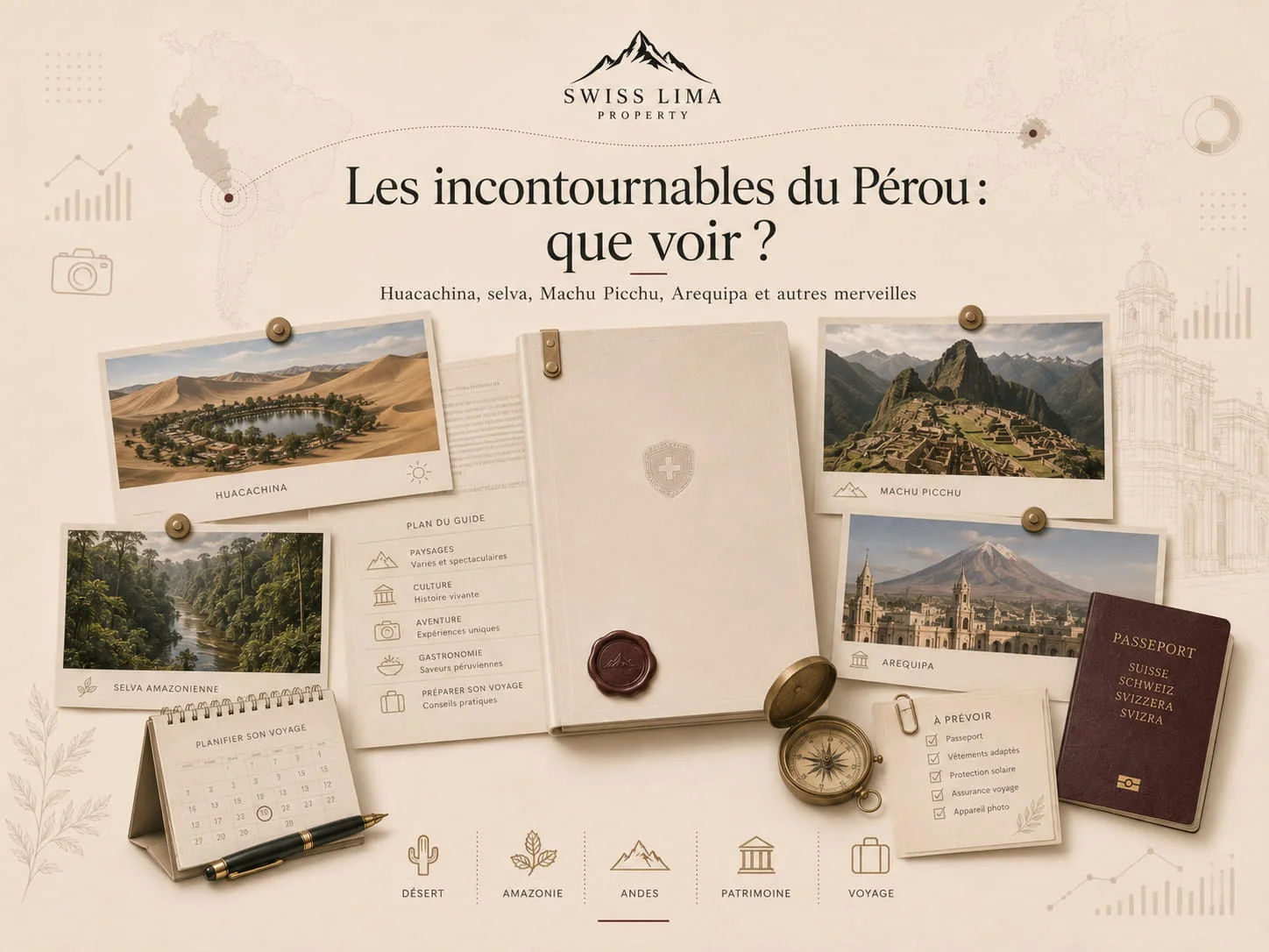 Paysages et lieux incontournables à voir au Pérou entre Andes, côte et patrimoine culturel