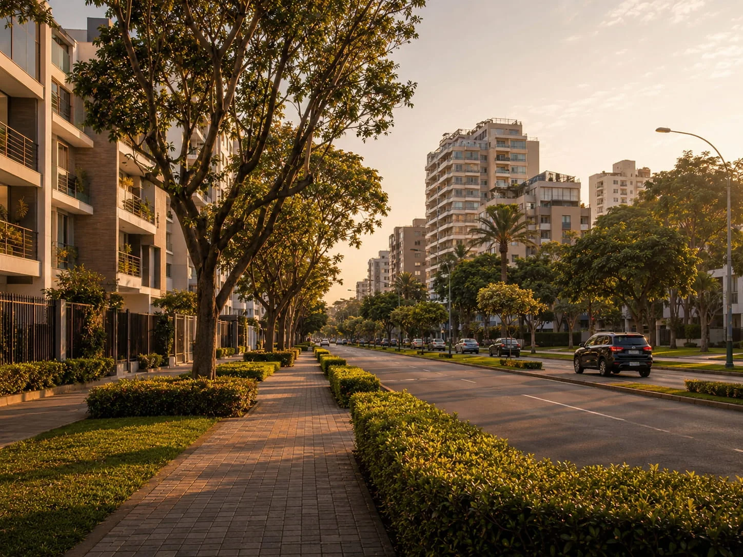 Vue du quartier de Jesús María à Lima, autour du Campo de Marte