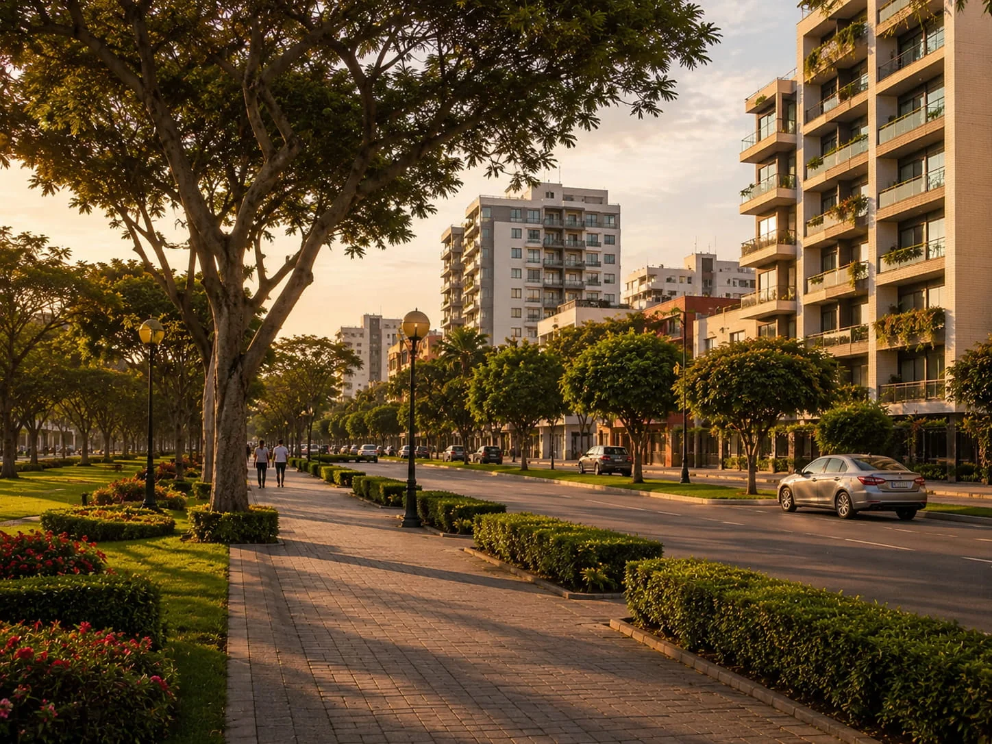 Vue du quartier de Lince à Lima, central et dense, près de San Isidro